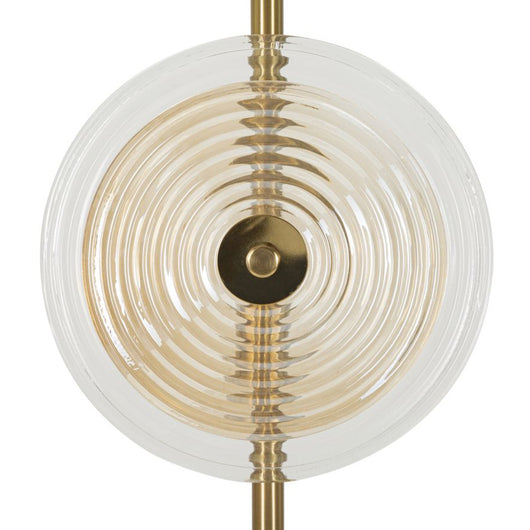 Lampada da Terra MF215, Oro, Metallo, 30x30x170 cm, Seven Design