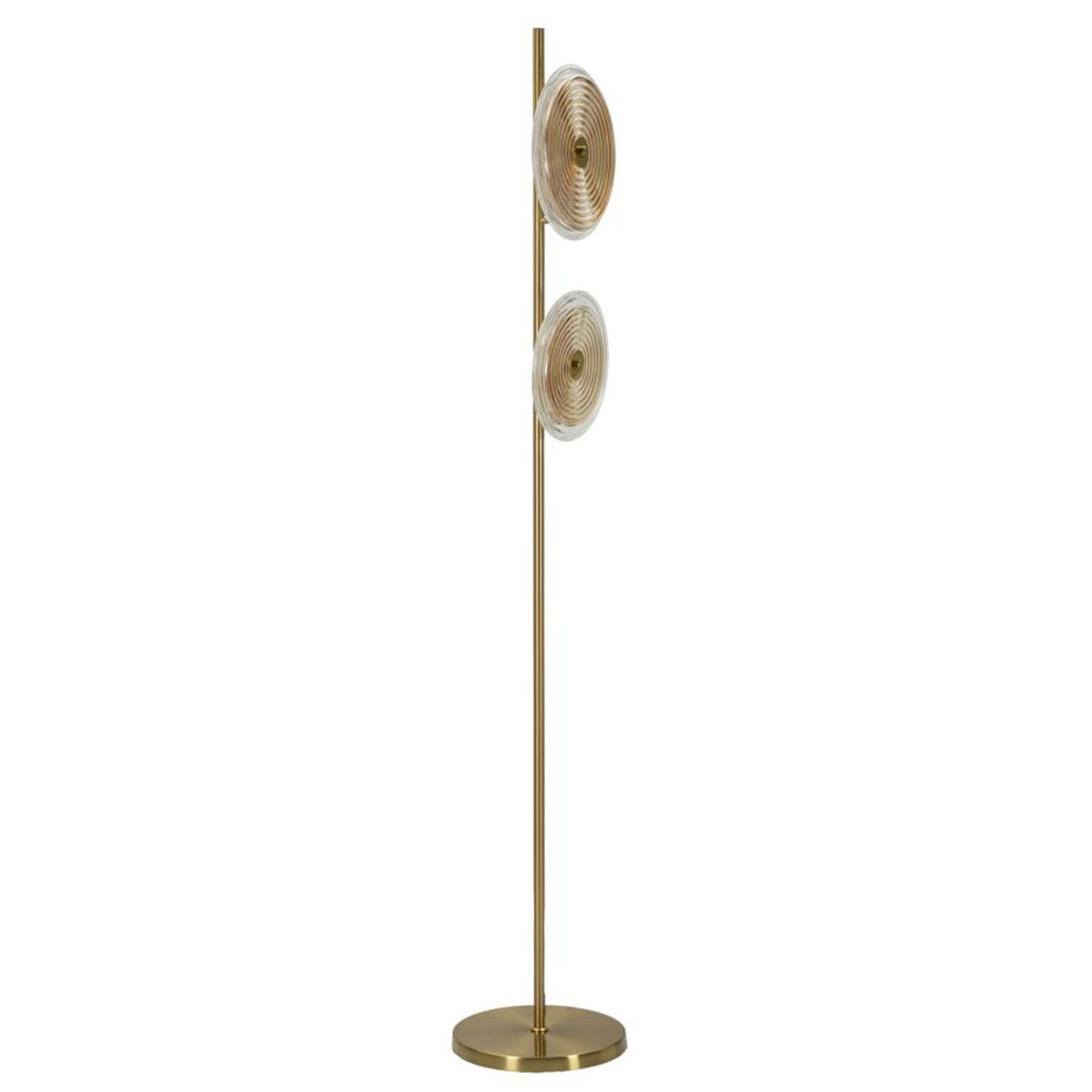 Lampada da Terra MF215, Oro, Metallo, 30x30x170 cm, Seven Design
