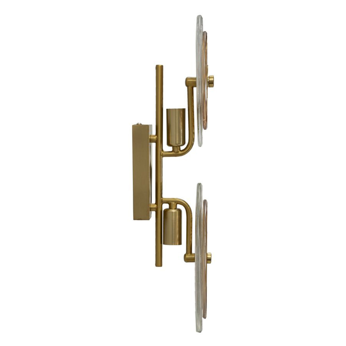 Lampada a Parete MF60, Oro, Metallo, 25x10x52 cm, Seven Design