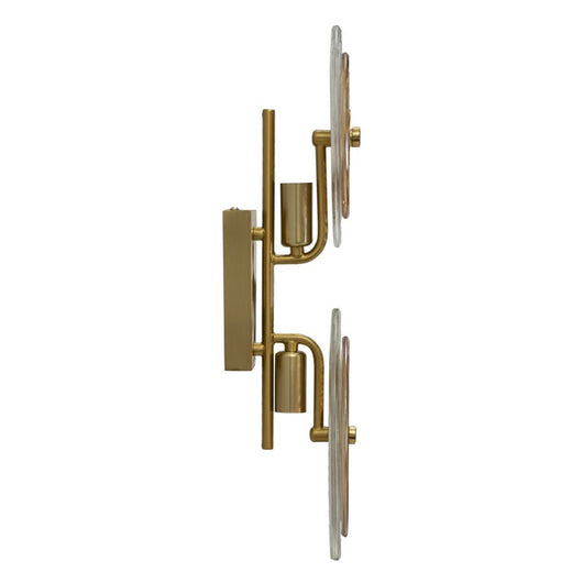 Lampada a Parete MF60, Oro, Metallo, 25x10x52 cm, Seven Design