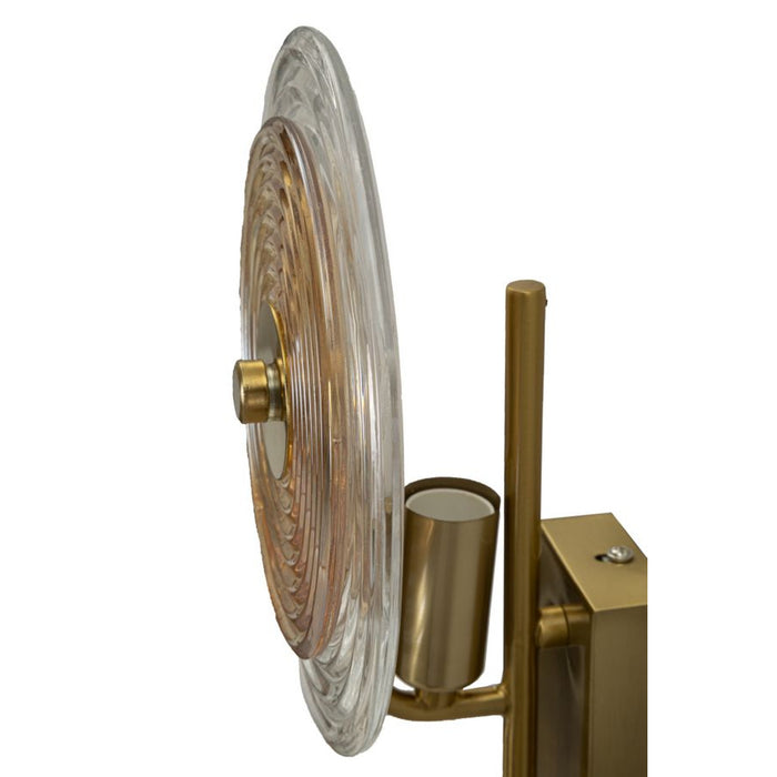 Lampada a Parete MF60, Oro, Metallo, 25x10x52 cm, Seven Design