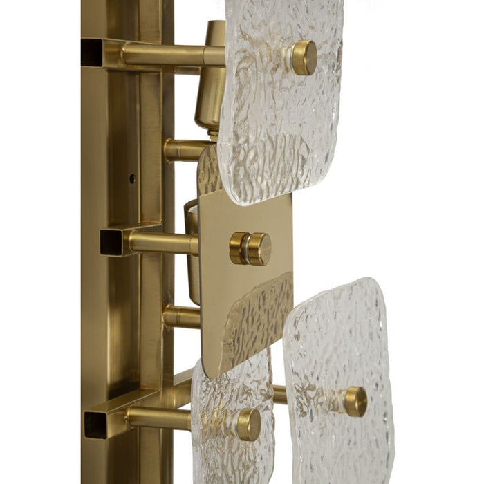 Lampada a Parete MF58, Oro, Metallo, 24x13x76 cm, Seven Design