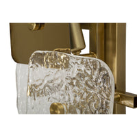 Lampada a Parete MF58, Oro, Metallo, 24x13x76 cm, Seven Design