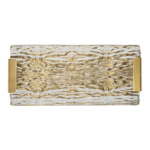 Lampada a Parete MF59, Oro, Metallo, 36x15x10 cm, Seven Design