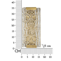 Lampada a Parete MF59, Oro, Metallo, 36x15x10 cm, Seven Design