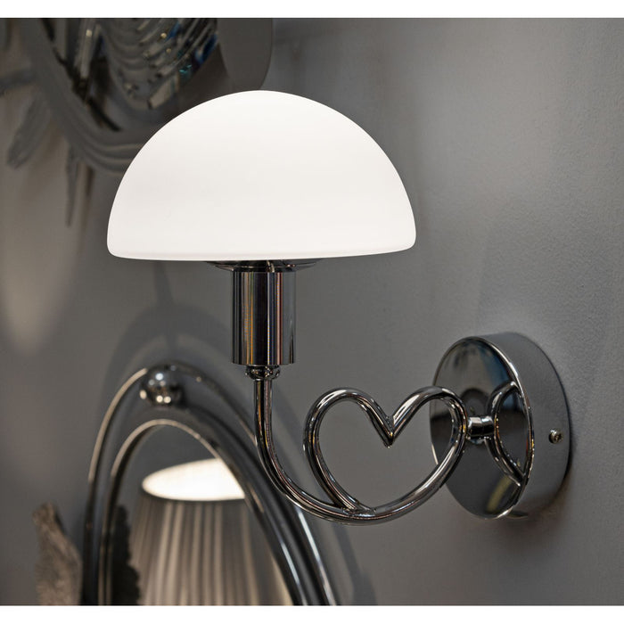 Lampada a Parete MF70, Argento, Metallo, 23x15x22 cm, Seven Design