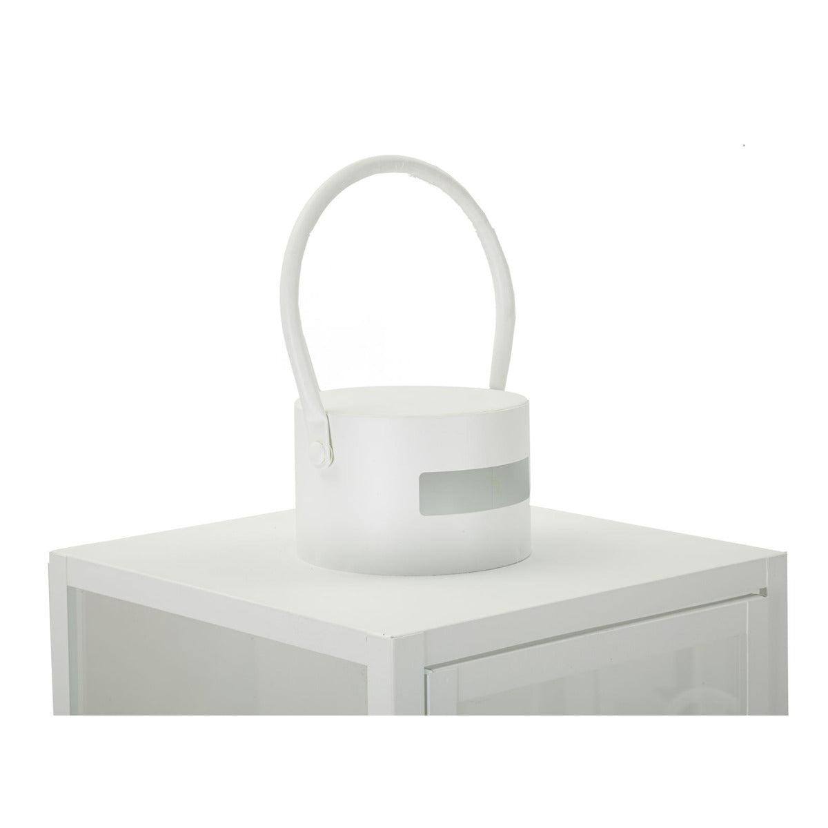 Lanterna Maris, Bianco, Metallo, 22x22x66 cm, Seven Design