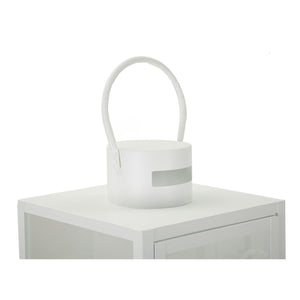 Lanterna Maris, Bianco, Metallo, 22x22x66 cm, Seven Design