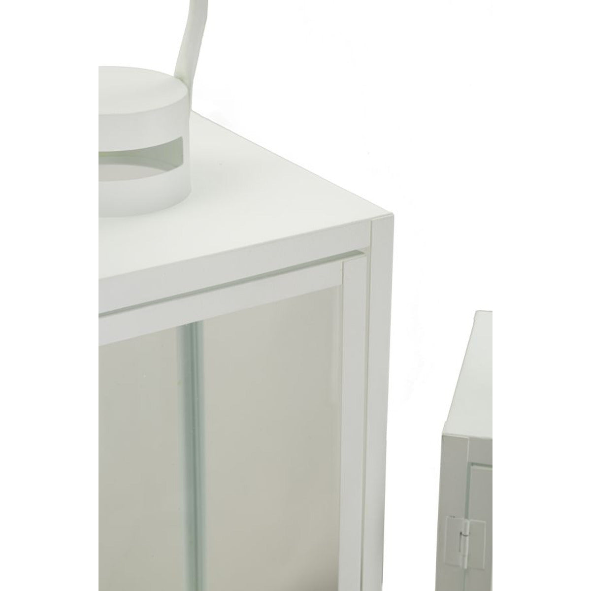 Lanterna Maris, Bianco, Metallo, 22x22x66 cm, Seven Design