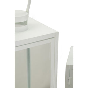 Lanterna Maris, Bianco, Metallo, 22x22x66 cm, Seven Design