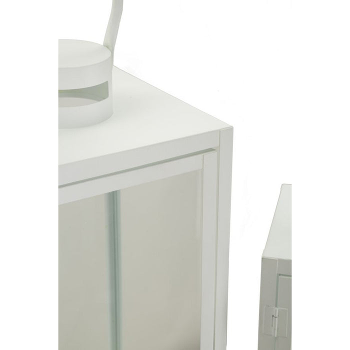 Lanterna Maris, Bianco, Metallo, 22x22x66 cm, Seven Design