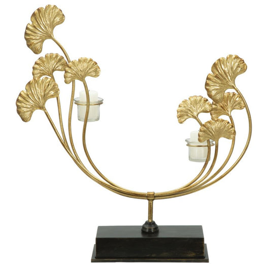 Portacandela MF346, Oro, Metallo, 50x12x55 cm, Seven Design
