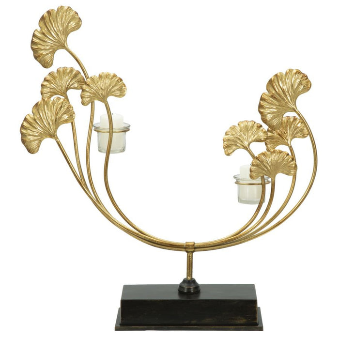 Portacandela MF346, Oro, Metallo, 50x12x55 cm, Seven Design