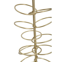 Portacandela MF341, Oro, Marmo, 14x13x46 cm, Seven Design