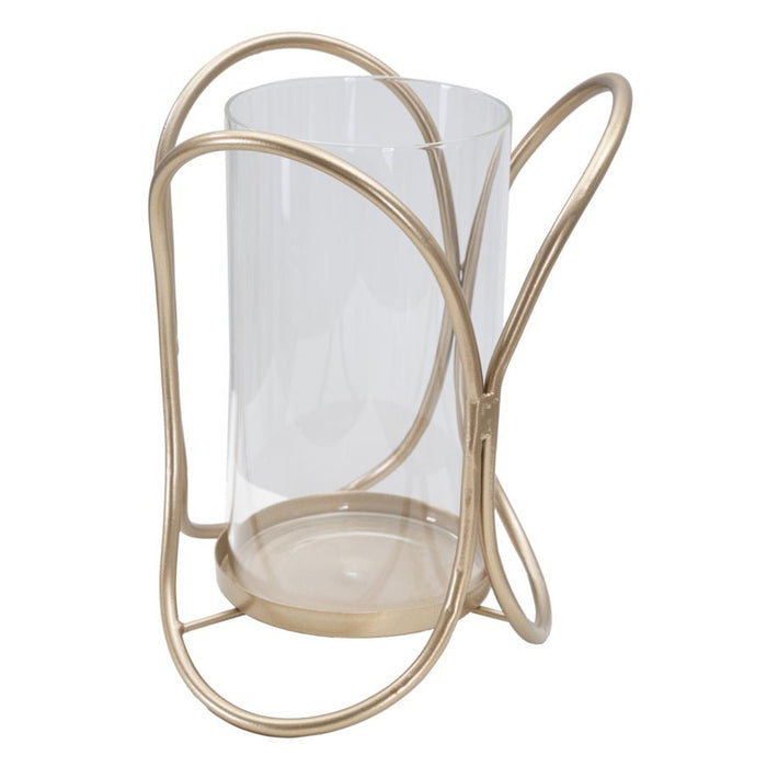 Portacandela MF349, Marrone, Metallo, 16x16x21,5 cm, Seven Design