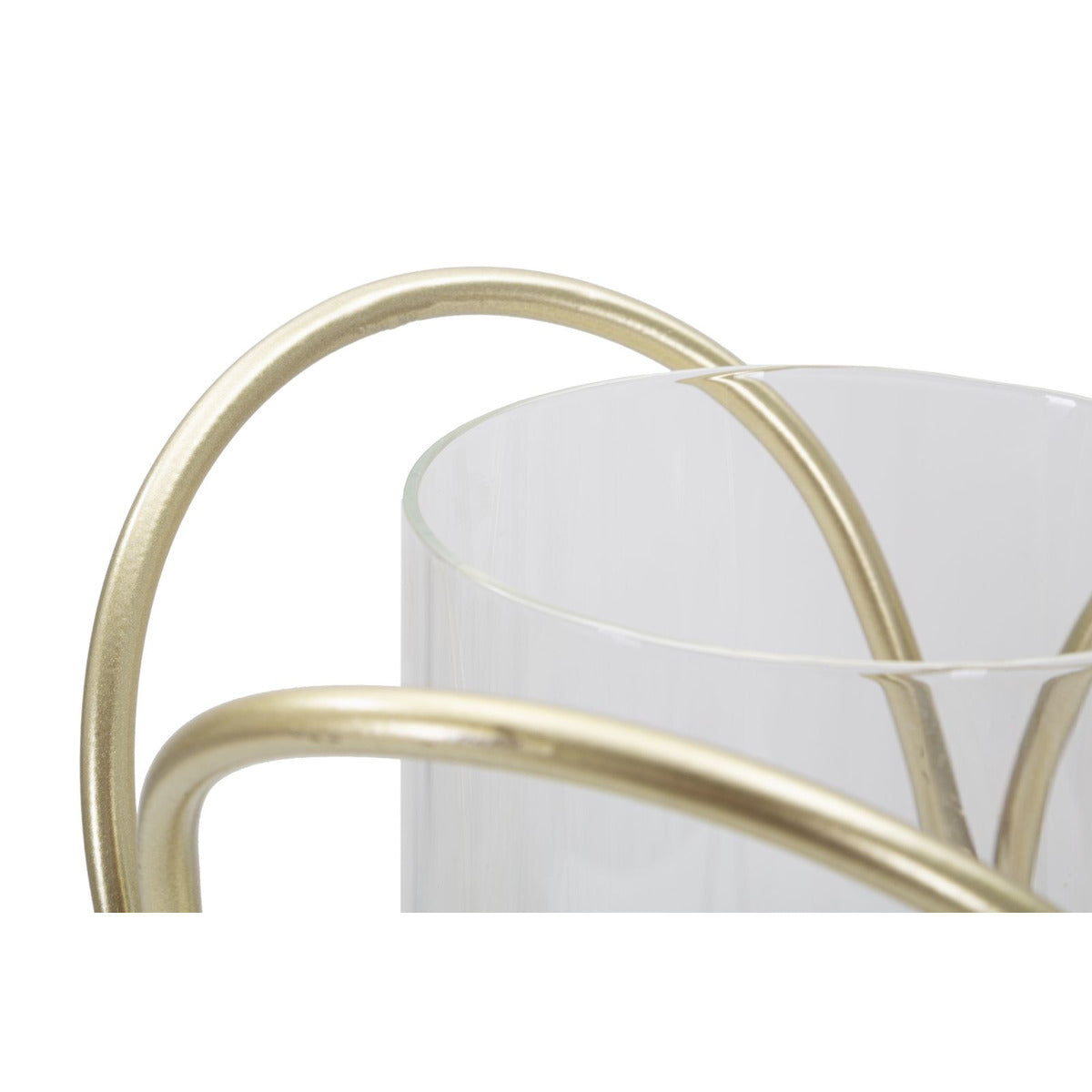 Portacandela MF350, Oro, Metallo, 16x16x21,5 cm, Seven Design