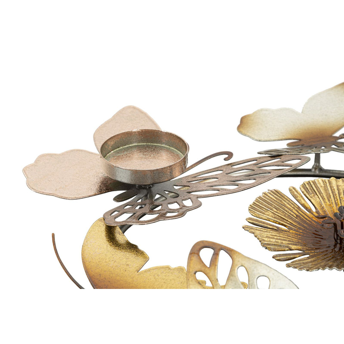 Portacandela Farfalla 22, Multicolore, Metallo, 39x35,5x7 cm, Seven Design