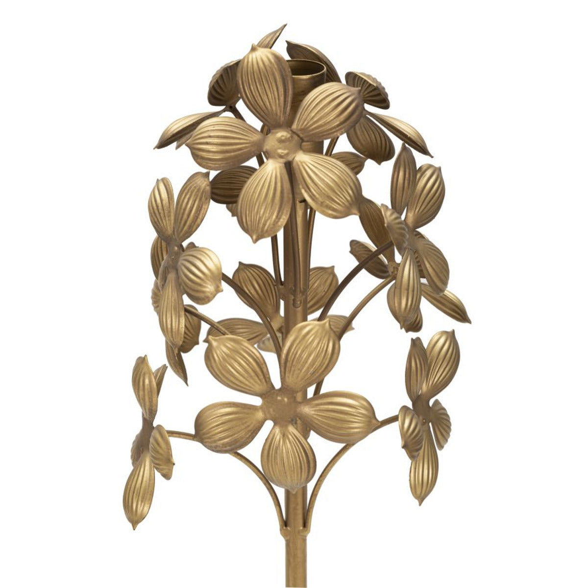 Portacandela MF336, Oro, Metallo, 17x17x93 cm, Seven Design