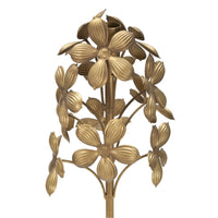 Portacandela MF336, Oro, Metallo, 17x17x93 cm, Seven Design