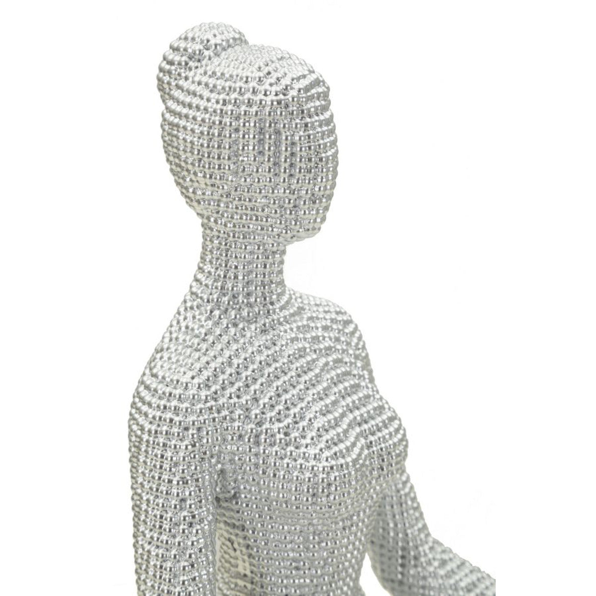 Scultura Yoga, Bianco, Poliresina, 23x20,5x15,5 cm, Seven Design