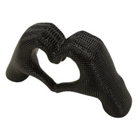 Scultura Mani, Nero, Poliresina, 13,5x25x7,5 cm, Seven Design