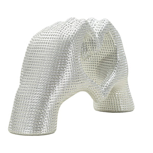 Scultura Mani, Argento, Poliresina, 13,5x25x7,5 cm, Seven Design