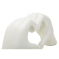 Scultura Mani, Bianco, Poliresina, 13,5x25x7,5 cm, Seven Design