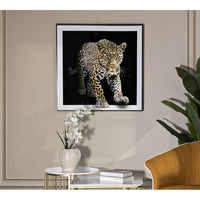Stampa su Tela Leopardo, Multicolore, Tessuto, 82x82x4 cm, Seven Design