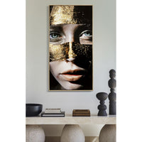 Stampa su Tela Face 1, Multicolore, Tessuto, 102x52x4 cm, Seven Design