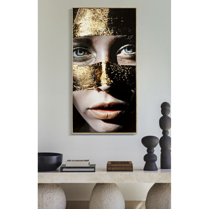 Stampa su Tela Face 1, Multicolore, Tessuto, 102x52x4 cm, Seven Design