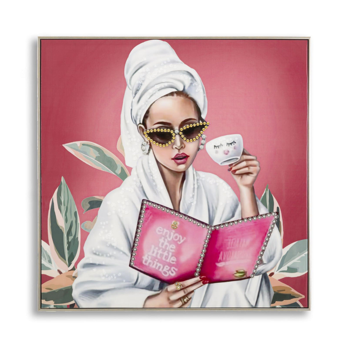 Stampa su Tela Relax, Multicolore, Tessuto, 82x82x4 cm, Seven Design