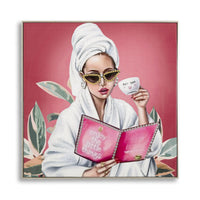 Stampa su Tela Relax, Multicolore, Tessuto, 82x82x4 cm, Seven Design