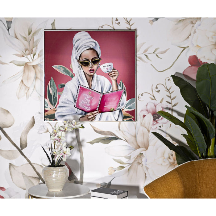 Stampa su Tela Relax, Multicolore, Tessuto, 82x82x4 cm, Seven Design