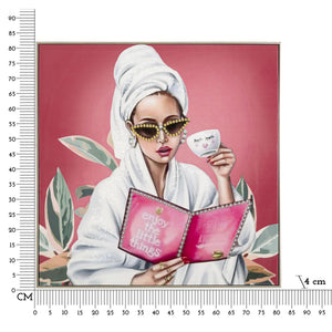 Stampa su Tela Relax, Multicolore, Tessuto, 82x82x4 cm, Seven Design