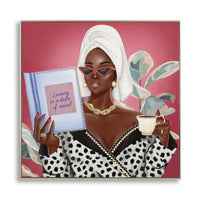 Stampa su Tela Relax 1, Multicolore, Tessuto, 82x82x4 cm, Seven Design