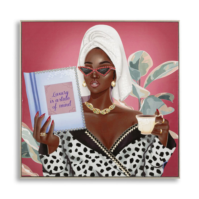 Stampa su Tela Relax 1, Multicolore, Tessuto, 82x82x4 cm, Seven Design