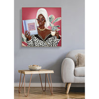 Stampa su Tela Relax 1, Multicolore, Tessuto, 82x82x4 cm, Seven Design