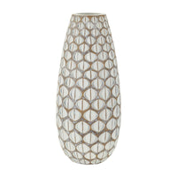 Vaso Decorativo Istanbul, Bianco, Poliresina, 45,5x20x20 cm, Seven Design