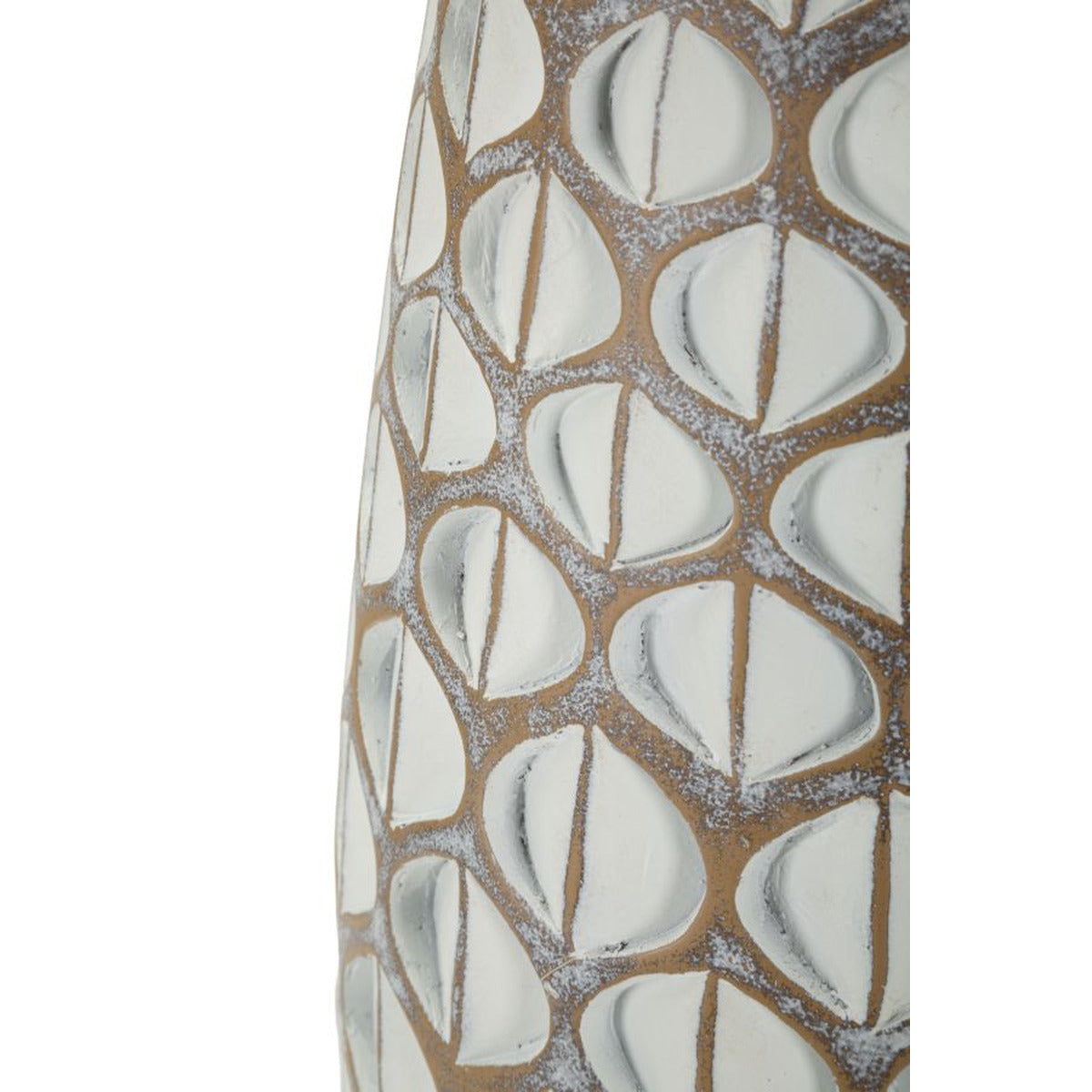 Vaso Decorativo Istanbul, Bianco, Poliresina, 45,5x20x20 cm, Seven Design
