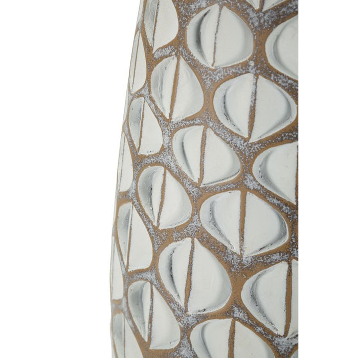Vaso Decorativo Istanbul, Bianco, Poliresina, 45,5x20x20 cm, Seven Design