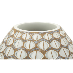 Vaso Decorativo Istanbul, Bianco, Poliresina, 27x27x27 cm, Seven Design