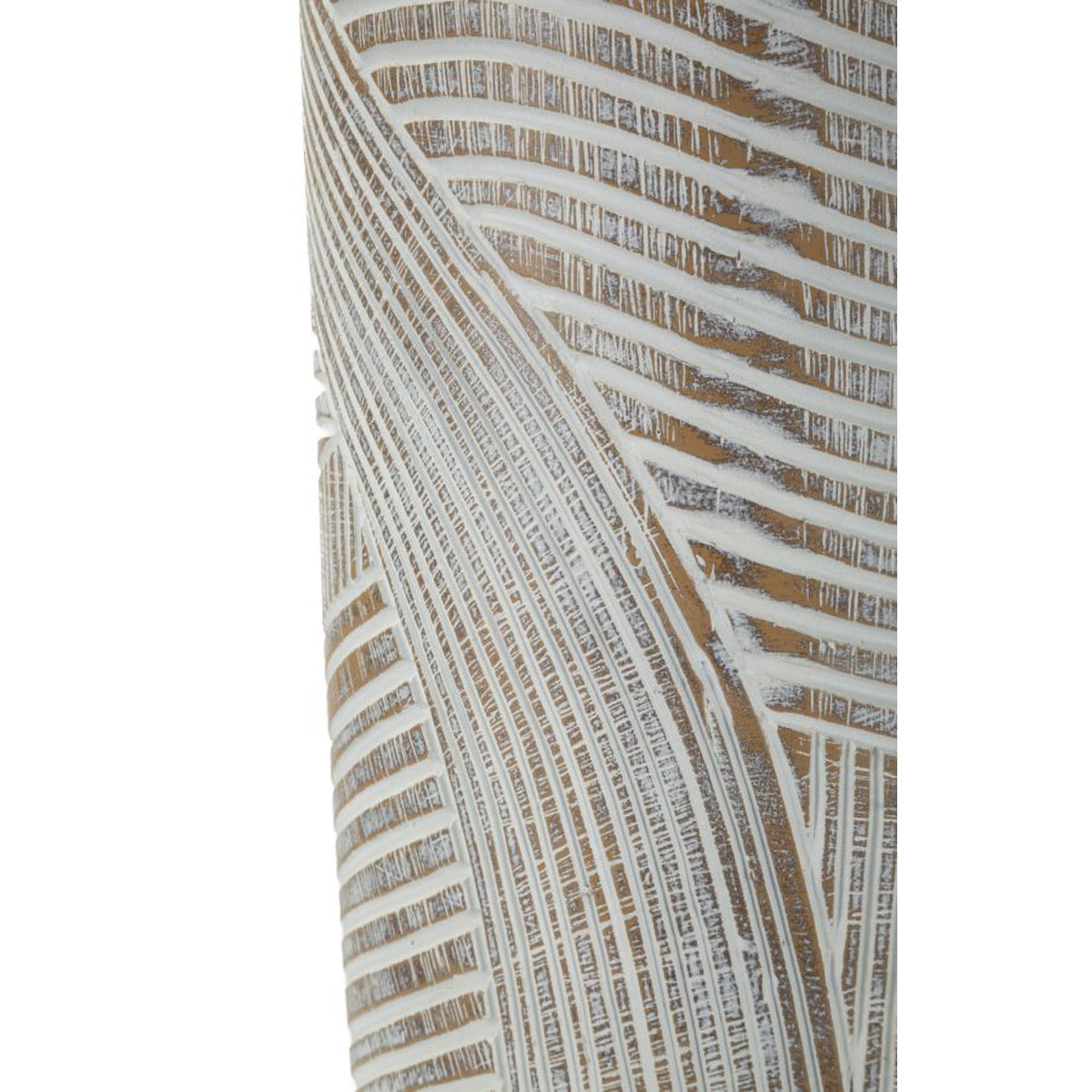 Vaso Decorativo Linee, Bianco, Poliresina, 45x18x18 cm, Seven Design