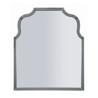 Specchio con Cornice Classico, Grigio, MDF, 100x85x1 cm, Seven Design
