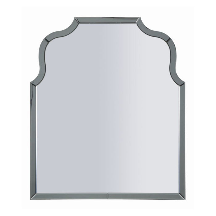 Specchio con Cornice Classico, Grigio, MDF, 100x85x1 cm, Seven Design