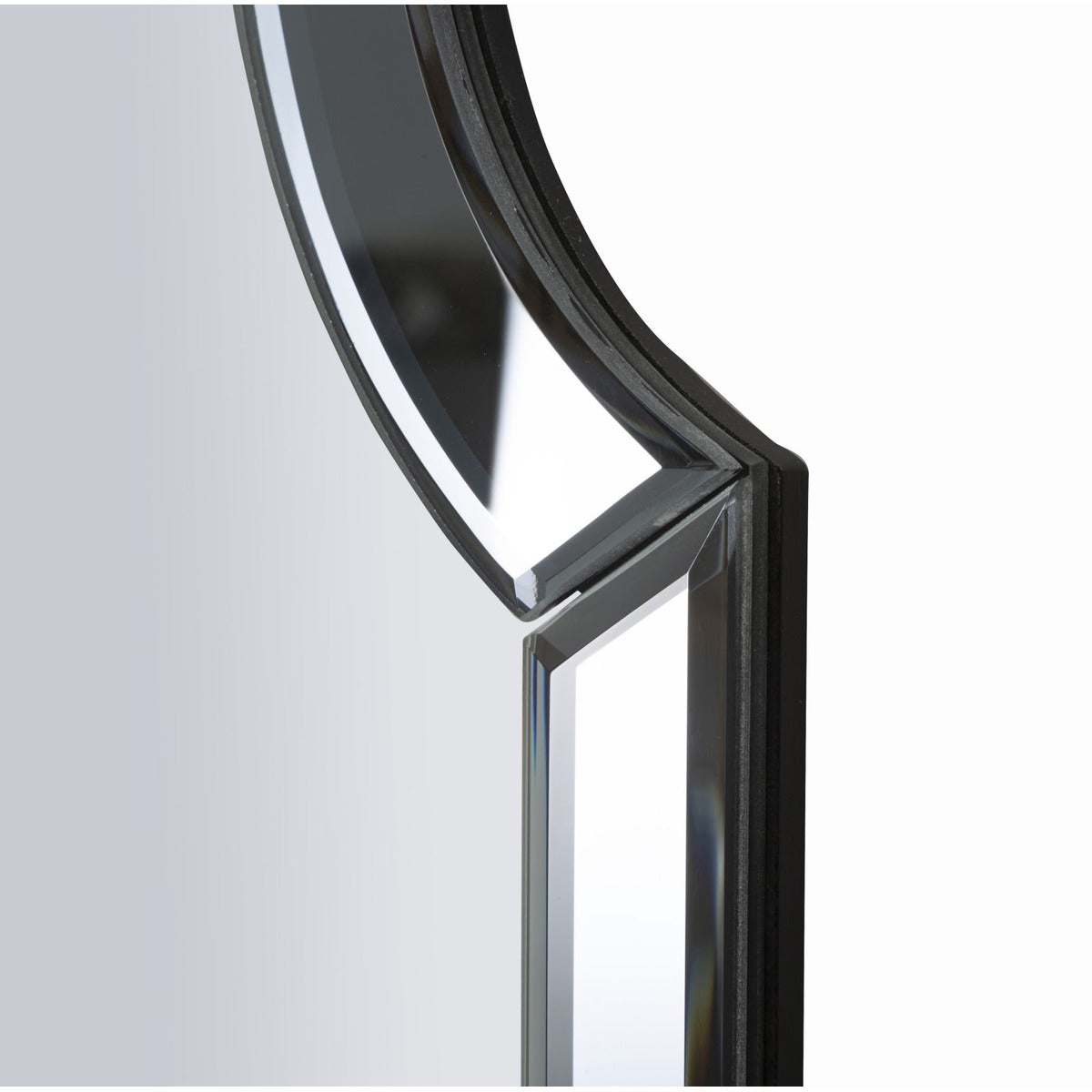 Specchio con Cornice Classico, Grigio, MDF, 100x85x1 cm, Seven Design