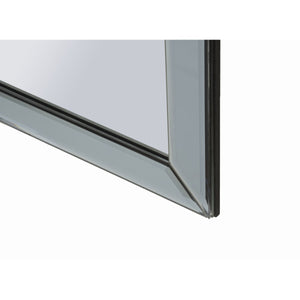 Specchio con Cornice Classico, Grigio, MDF, 100x85x1 cm, Seven Design