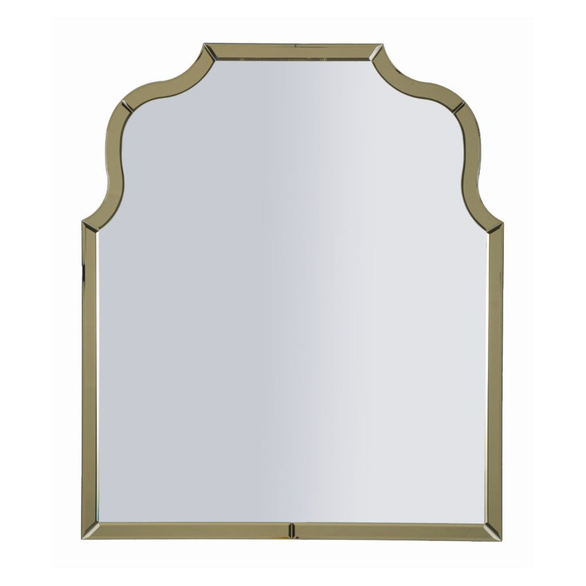 Specchio con Cornice Classico 1, Oro, MDF, 100x85x1 cm, Seven Design