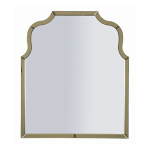 Specchio con Cornice Classico 1, Oro, MDF, 100x85x1 cm, Seven Design