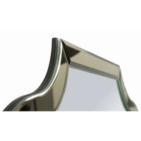 Specchio con Cornice Classico 1, Oro, MDF, 100x85x1 cm, Seven Design