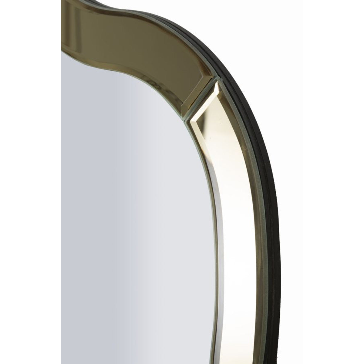 Specchio con Cornice Classico 1, Oro, MDF, 100x85x1 cm, Seven Design